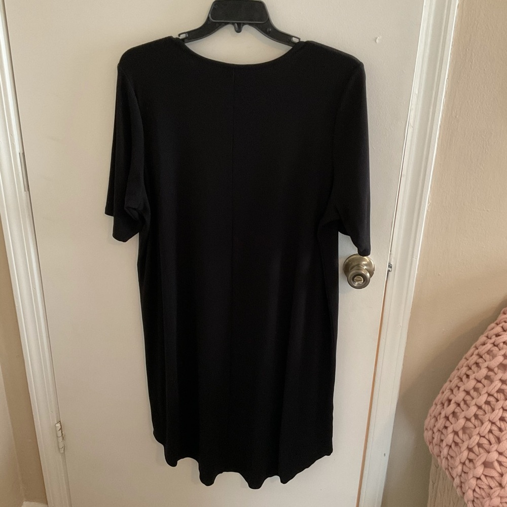 Ribbed Black Dress